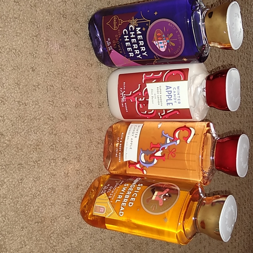 Bath and Body works bodywash and lotion